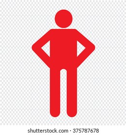 Human Action Poses Icon Illustration design