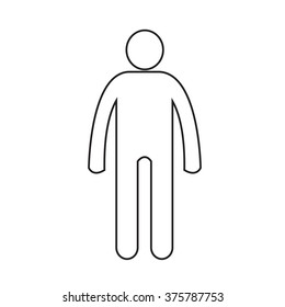 Human Action Poses Icon Illustration design
