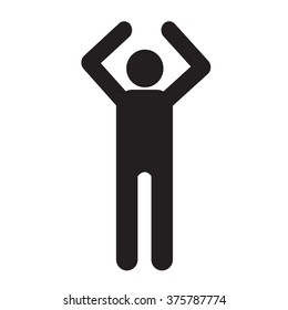 Human Action Poses Icon Illustration design