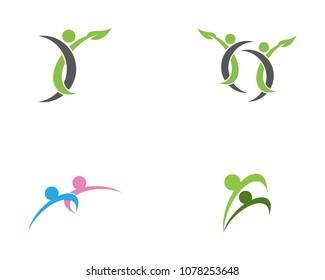 Human active logo template