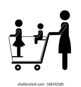human activities over white background vector illustration