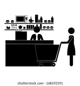 human activities over white background vector illustration
