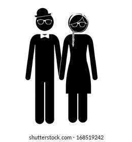 human activities over white background vector illustration