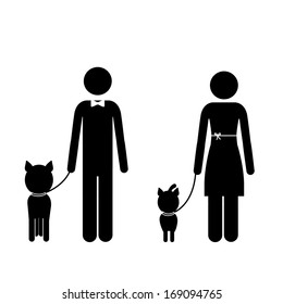 human activities over white background vector illustration