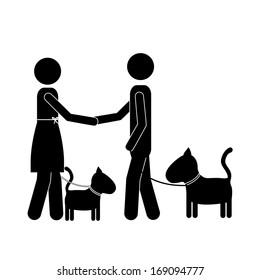 human activities over white background vector illustration
