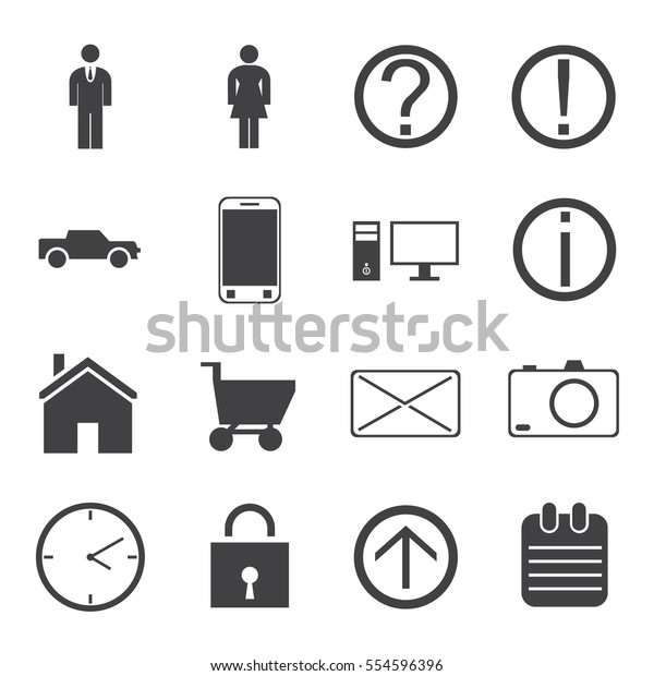 Human activity\
monochrome icons set with man and woman home car shopping and\
devices isolated vector\
illustration