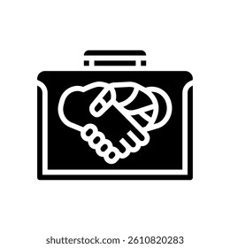 human ai collaboration glyph icon vector. human ai collaboration sign. isolated symbol illustration
