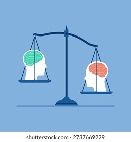 Human and AI on a scale of justice: artificial inteligence, law and justice concept