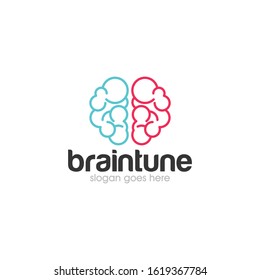 Human anatomical brain concept vector logo design