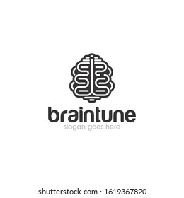 Human anatomical brain concept vector logo design