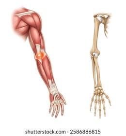 Human anatomy and arthritis model
