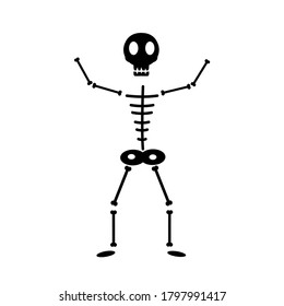 Human anatomy body skeleton system concept.
