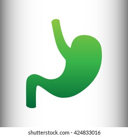 Human anatomy. Green gradient icon