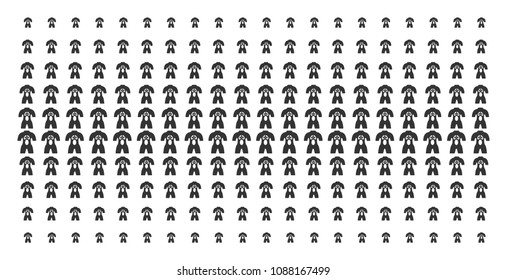 Human anatomy icon halftone pattern, designed for backgrounds, covers, templates and abstract effects. Vector human anatomy items organized into halftone grid.