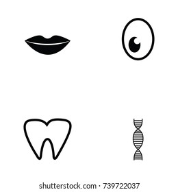 human anatomy icon set