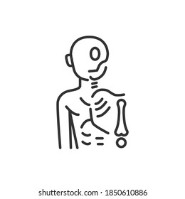 human anatomy icon vector illustration