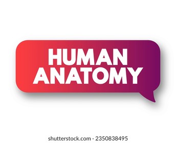 Die menschliche Anatomie ist die Wissenschaft, die die Struktur des Körpers, das Textkonzept Hintergrund untersucht