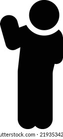 human angry Vector illustration on a transparent background.Premium quality symbols.Glyphs vector icon for concept and graphic design.