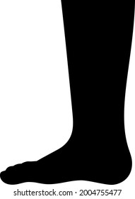 Human ankle isolated vector illustration.