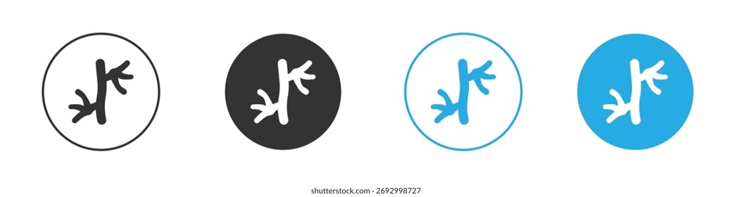 Icono de la arteria humana en Vector plano editable en blanco y negro