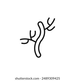 Human artery logo sign vector outline