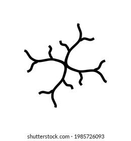 human artery outline icon. isolated line vector illustration from human body parts collection