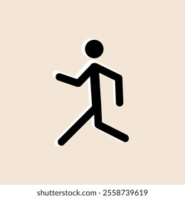  human athlete running, competitions, relay race, stick man, healthy lifestyle, pictogram of a human figure