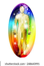 Human aura, vector