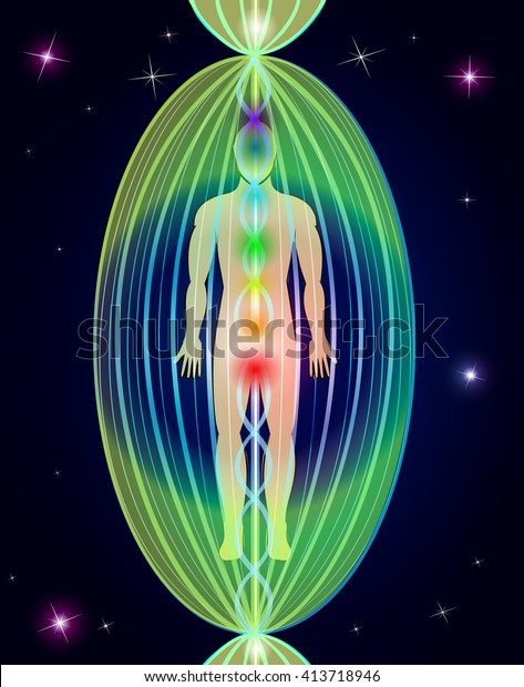 Human Aura Vector Stock Vector (royalty Free) 413718946 