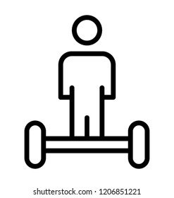Human avatar with heavy weights showcasing weightlifting concept  