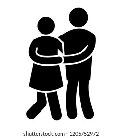Human avatar holding hands of each other symbolizing couple dance 