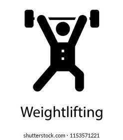 
Human avatar lifting heavy weights showcasing weightlifting concept  
