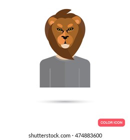Human avatar with the lion head