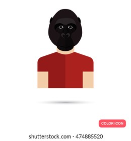 Human avatar with the monkey head
