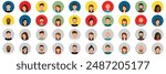Human avatar. People icon. Profile user sign illustration