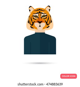 Human avatar with the tiger head