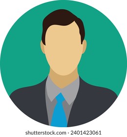 Human avatar vector icon. Male and female icon