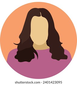 Human avatar vector icon. Male and female icon