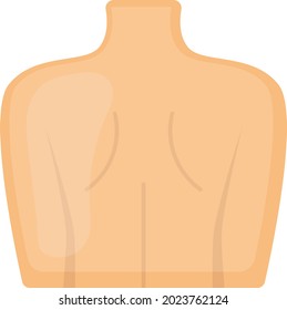 Human Back Concept, Dorsal Body Vector color Icon Design, Organ System Symbol, Human Anatomy Sign, Human Body Parts Stock illustration