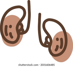Bolas humanas, ilustración, vector, sobre fondo blanco.