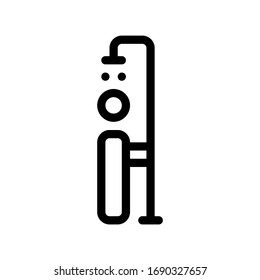 Human Bath Bathroom Shower Icon, Logo, Vector