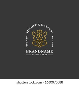 Human beauty logo vintage - vector