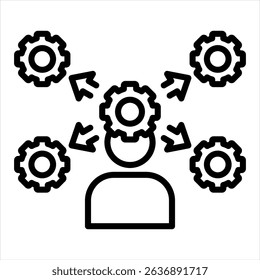 Human Behavior icon Line Style