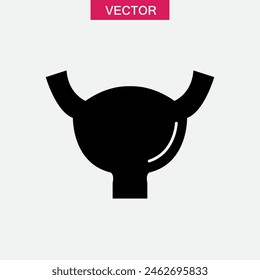 Human bladder icon. Bladder internal organ sign flat trendy style illustration on white background..eps