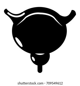 Human bladder icon . Simple illustration of human bladder vector icon for web design isolated on white background
