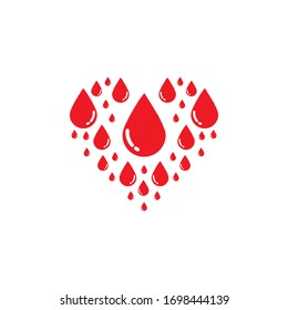 Human Blood logo template vector icon illustration design