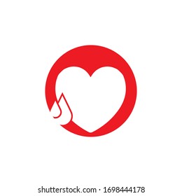 Diseño de ilustraciones vectoriales del logotipo de sangre humana