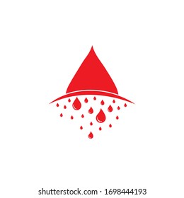 Human Blood logo template vector icon illustration design