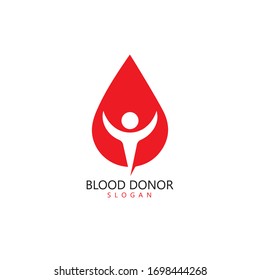 Human Blood logo template vector icon illustration design