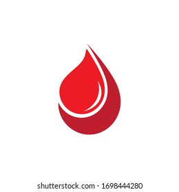 Diseño de ilustraciones vectoriales del logotipo de sangre humana